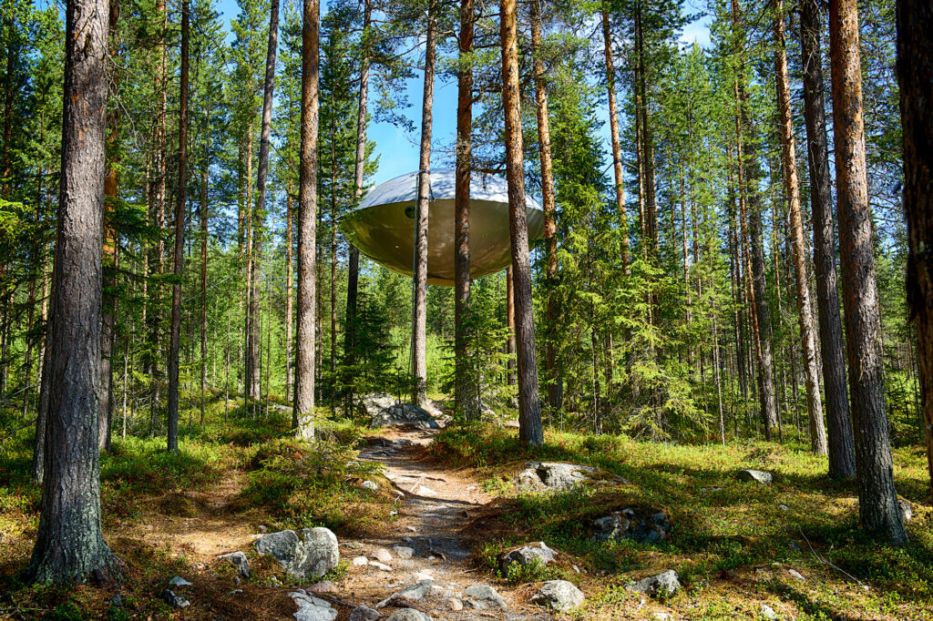 swedish lapland treehotel ufo summer gr