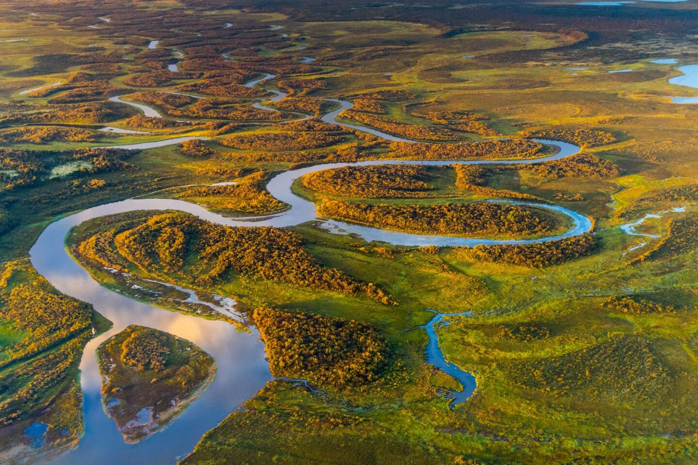 alaska denali national park winding river istk