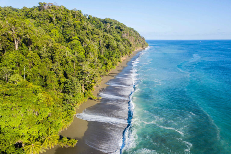 costa-rica-corcovado-national-park-aerial-view-over-beach-istk