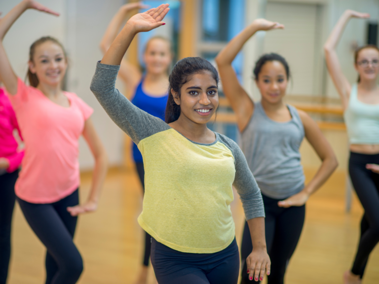 Picture of a group of students in a dance class